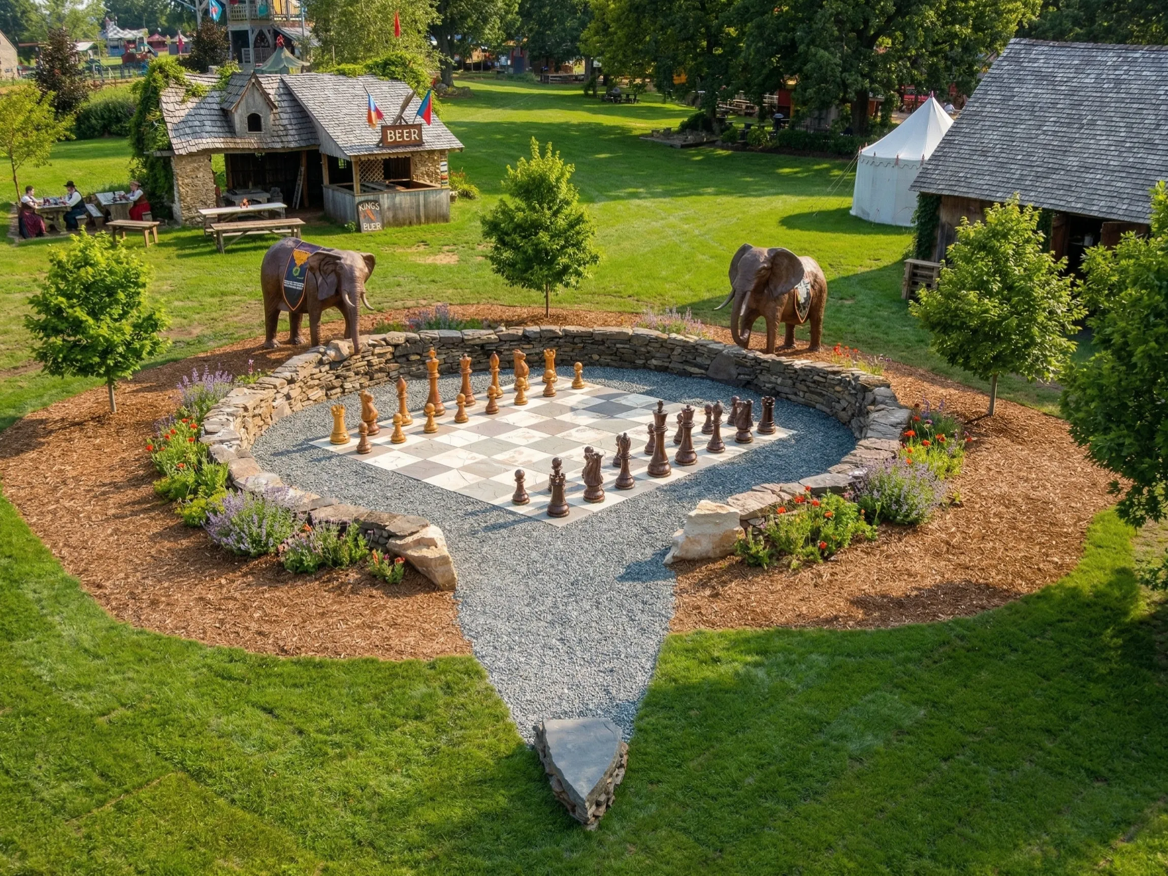 Premium Teak Giant Chess Set #5