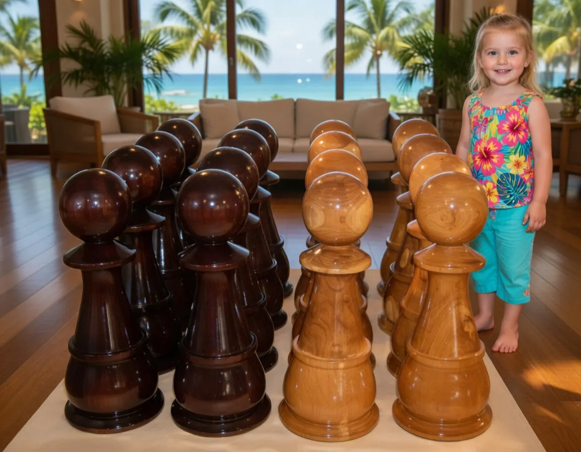 Premium Teak Giant Chess Set #22