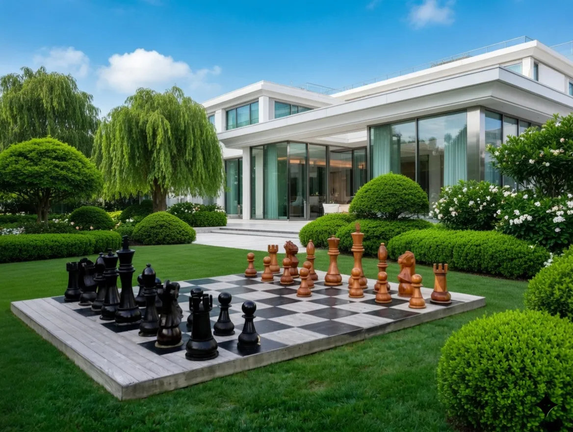 Decorative Giant Chess Installation #28