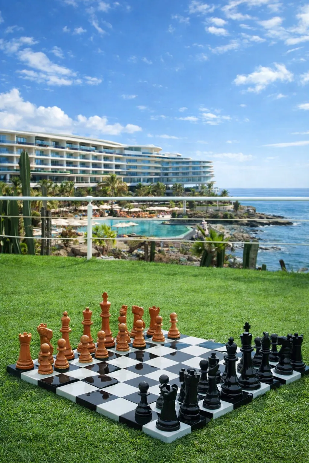 Premium Teak Giant Chess Set #32