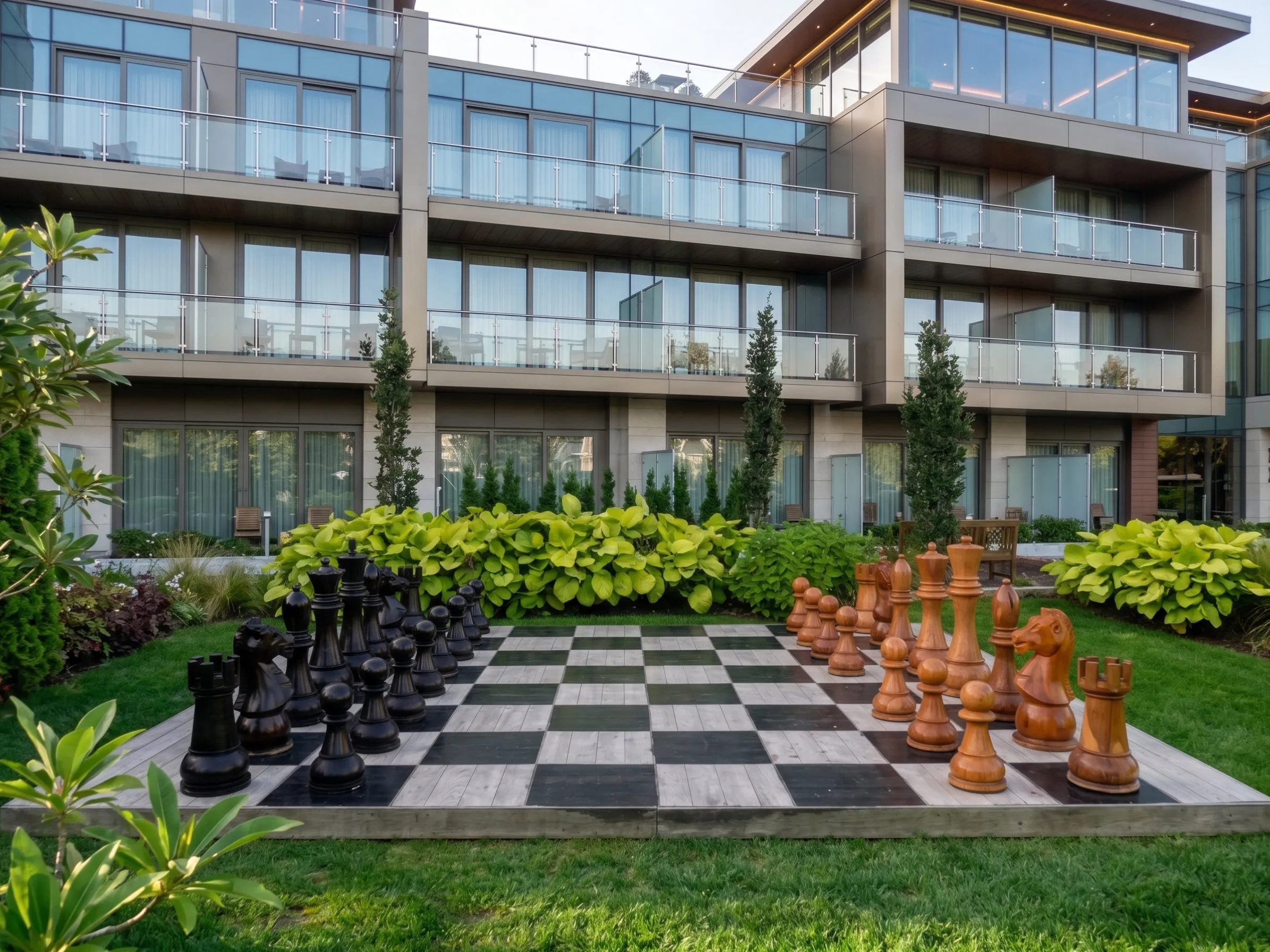 Elegant Garden Chess Experience #35