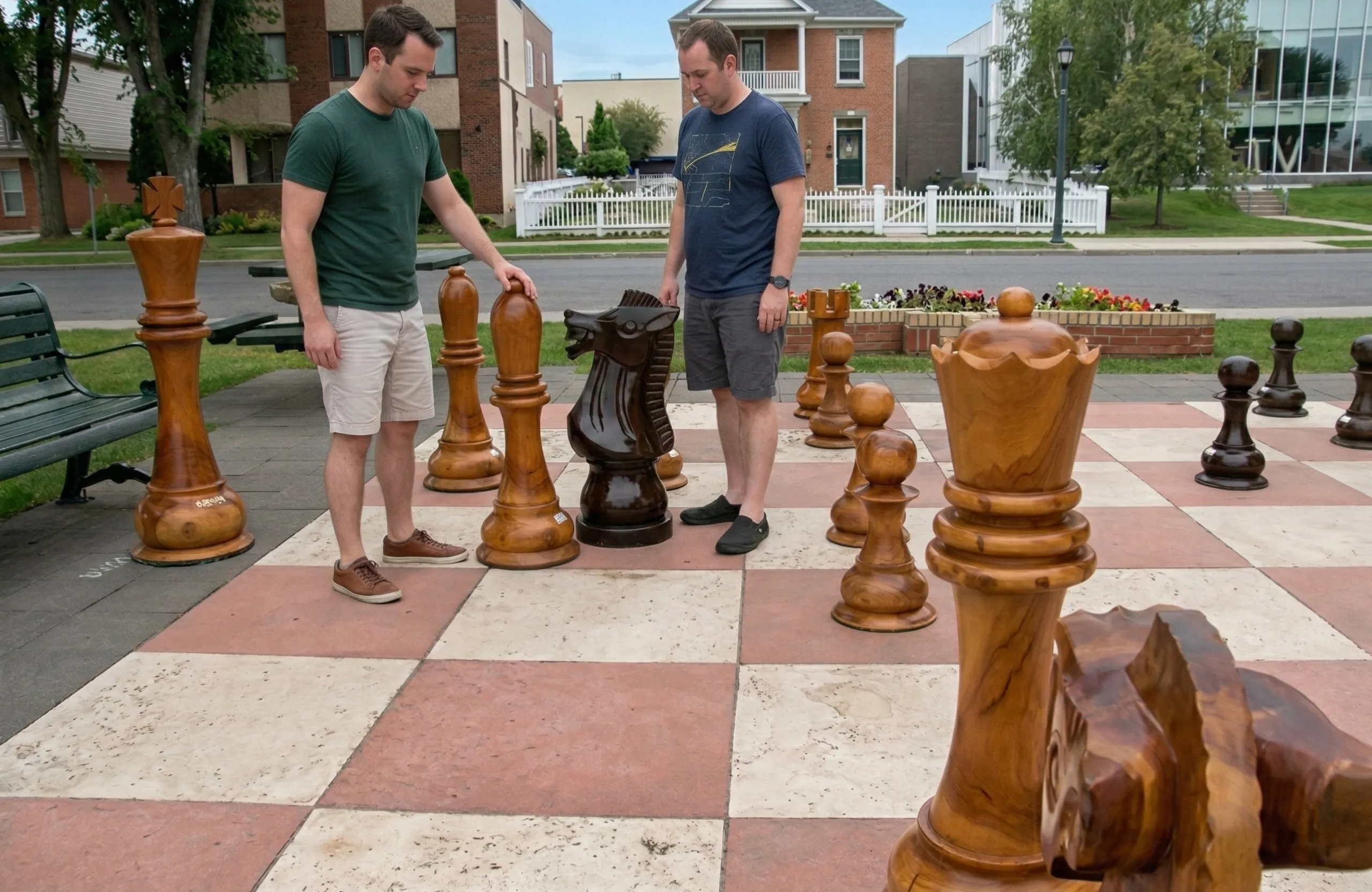 Premium Teak Giant Chess Set #42