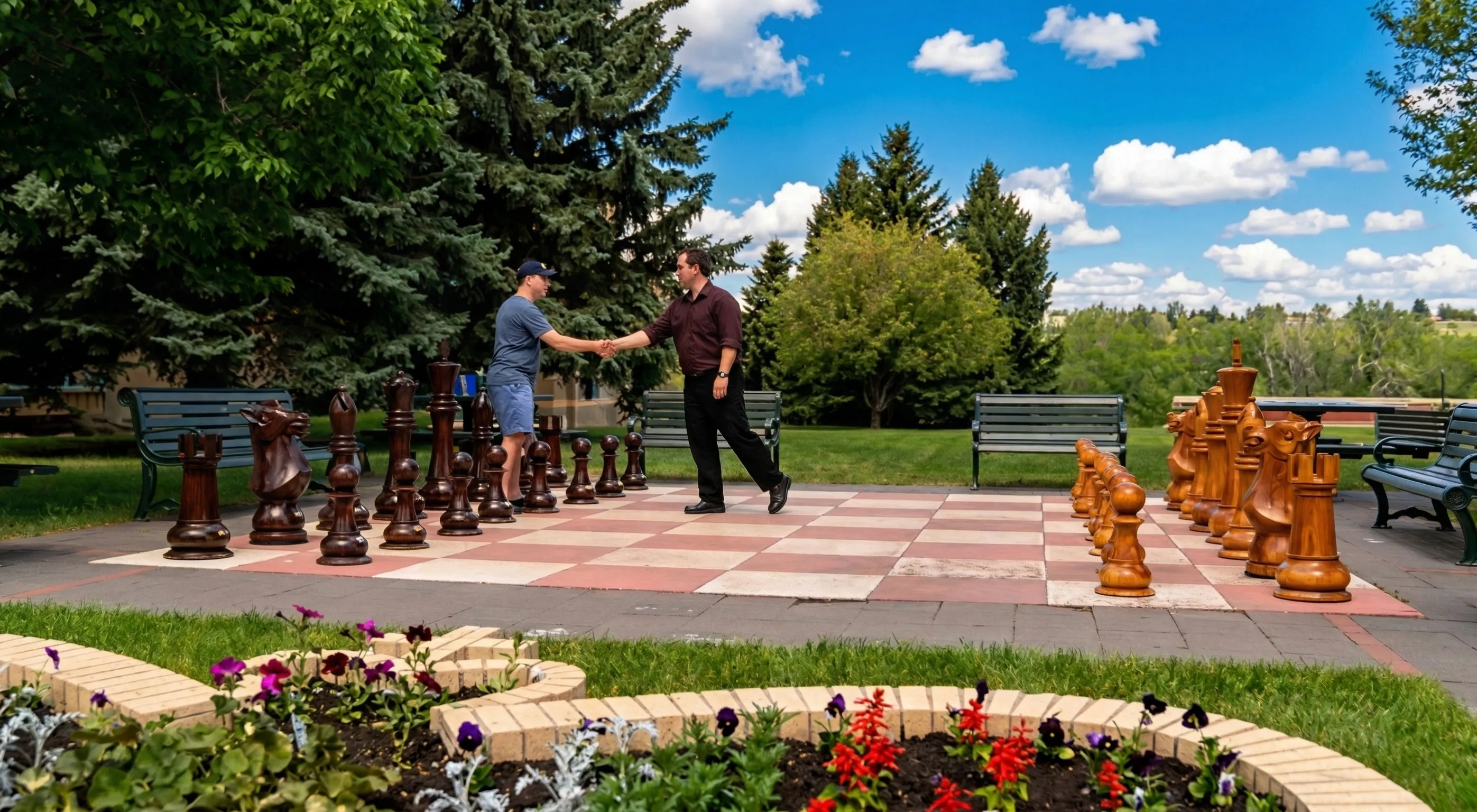 Decorative Giant Chess Installation #43