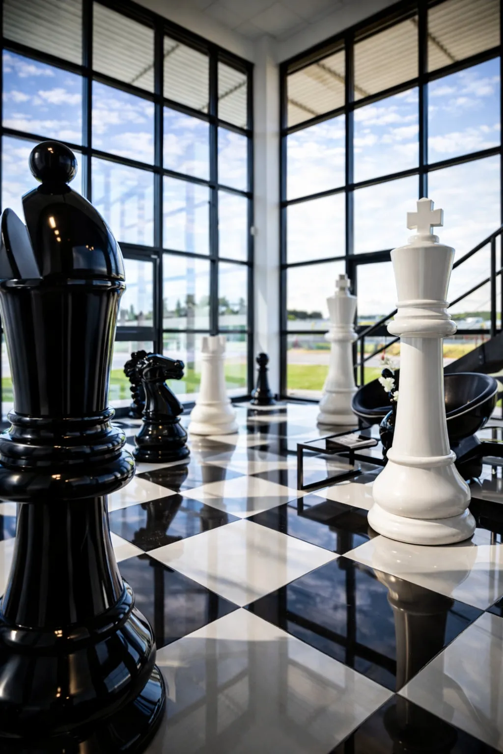 Elegant Garden Chess Experience #54