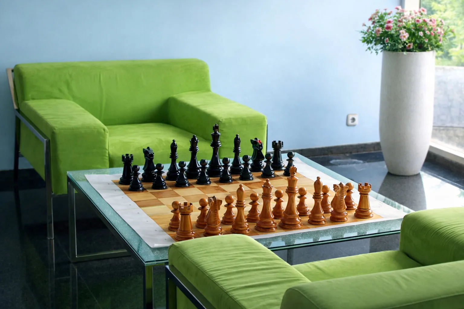 Premium Teak Giant Chess Set #55