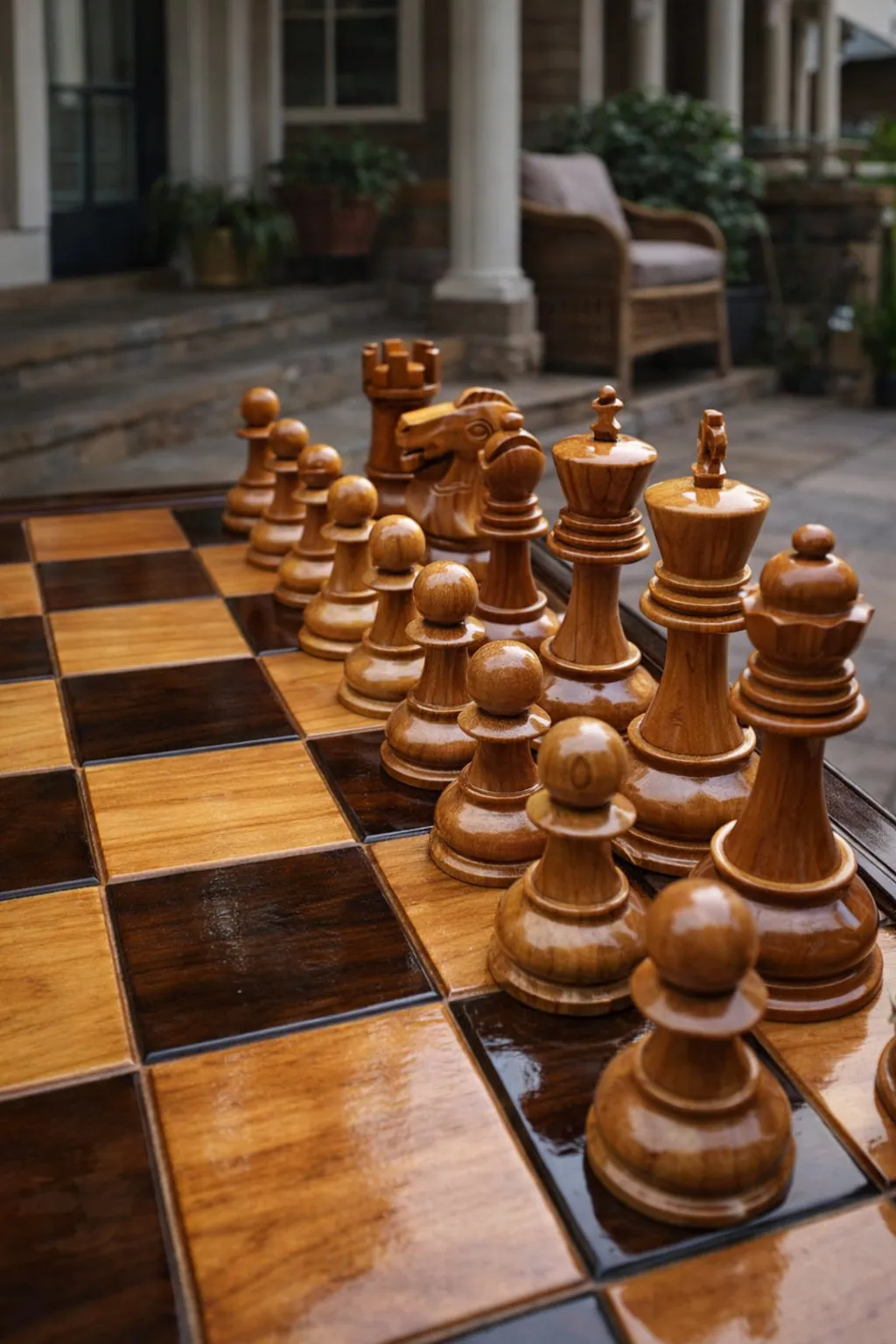 Handcrafted Giant Chess Display #57