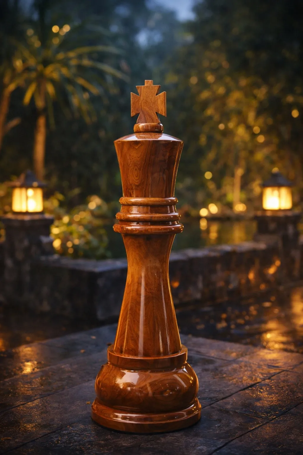 Elegant Garden Chess Experience #58