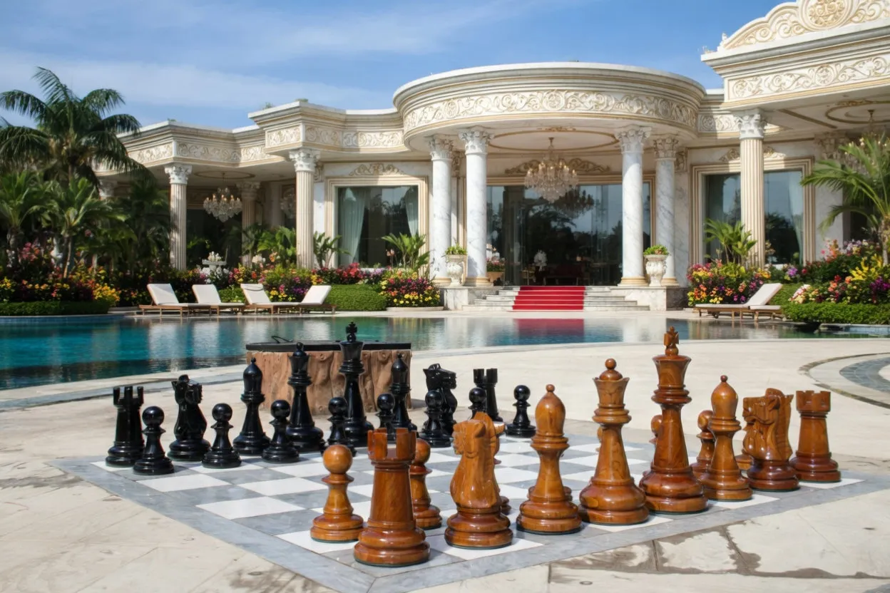 Handcrafted Giant Chess Display #78