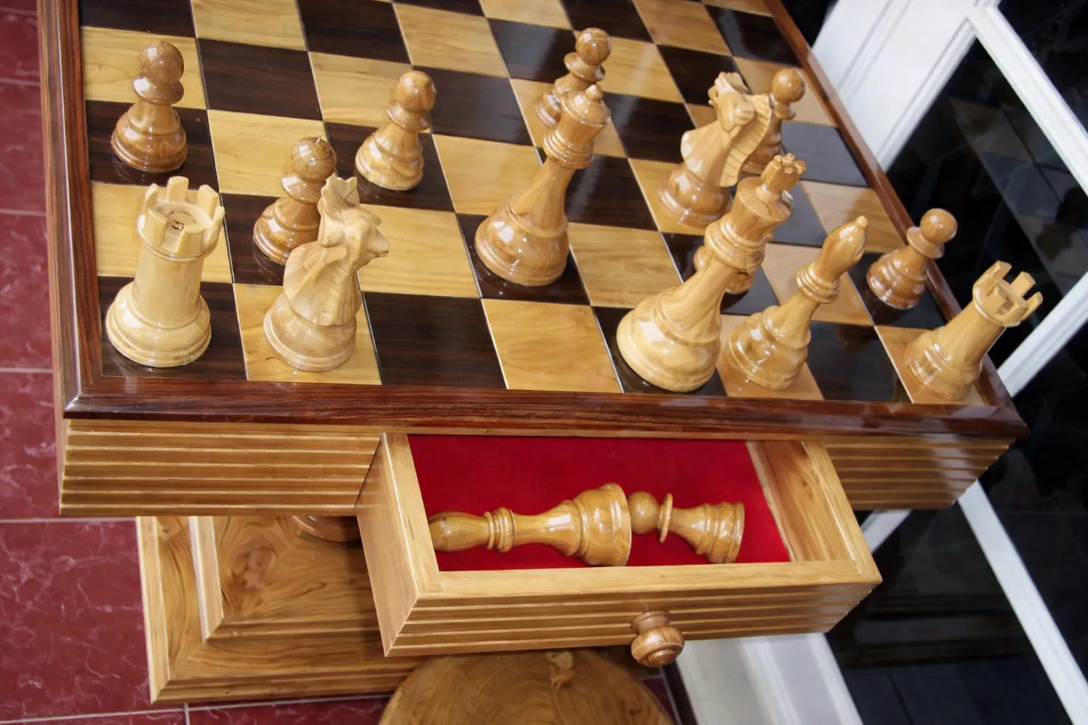 Premium Teak Giant Chess Set #108
