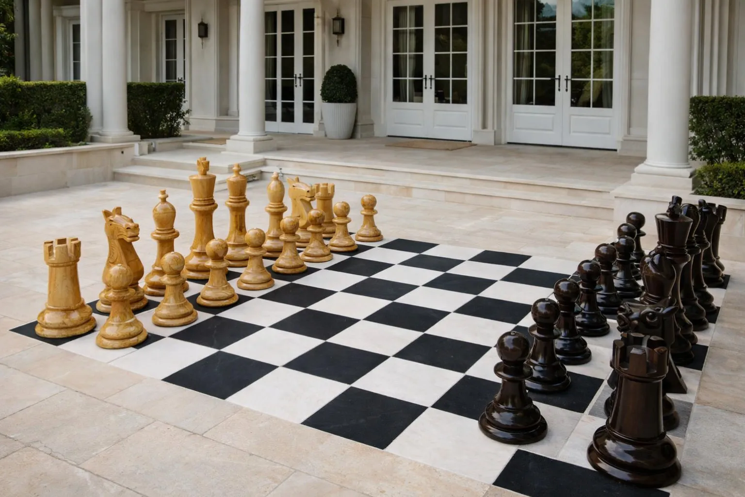 Decorative Giant Chess Installation #109