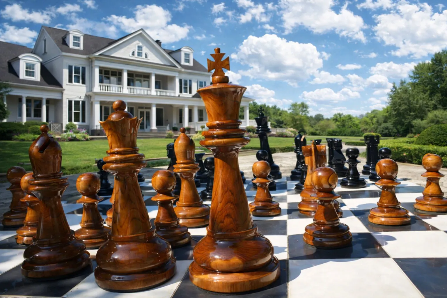 Handcrafted Giant Chess Display #113