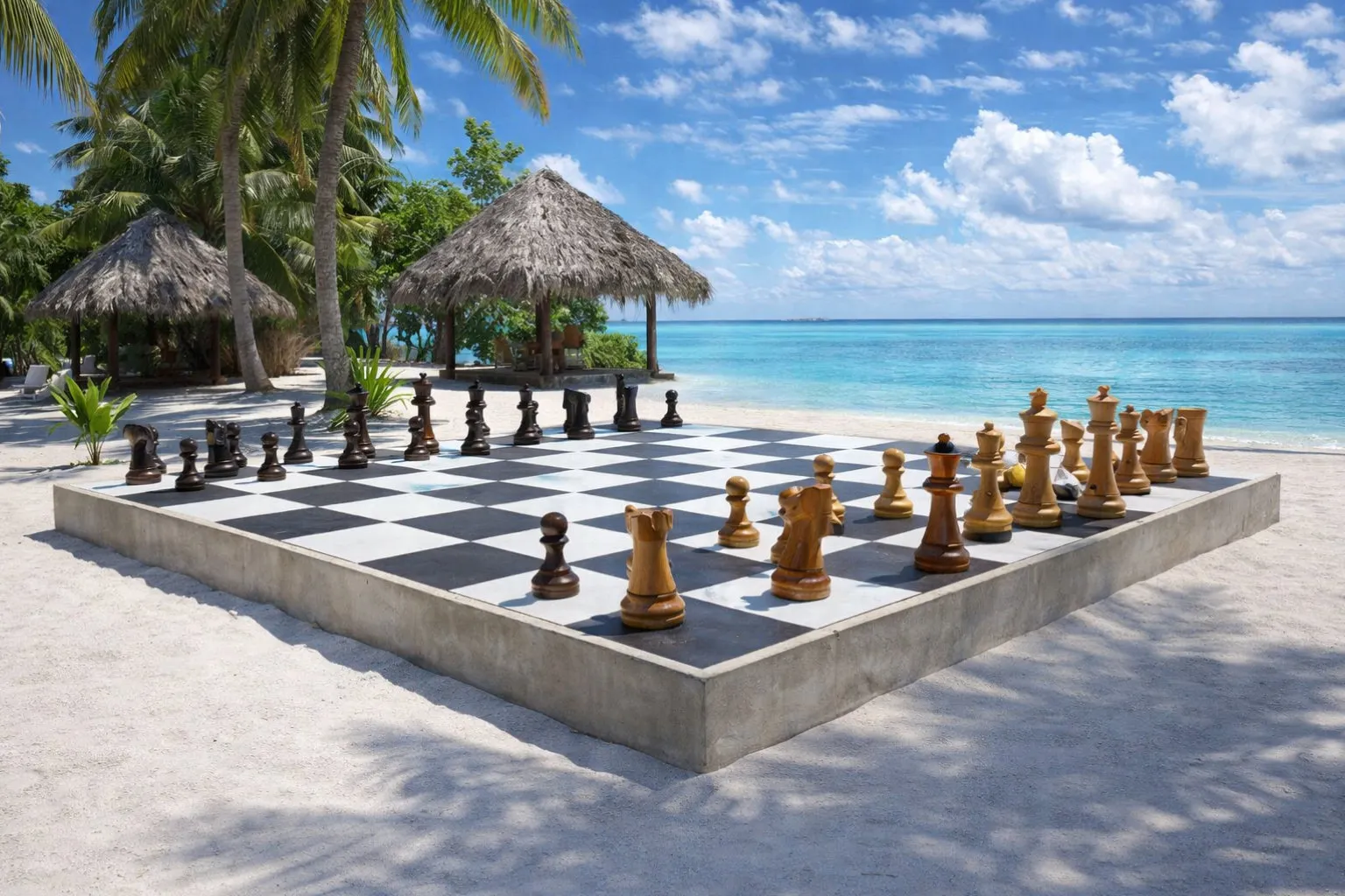 Elegant Garden Chess Experience #115