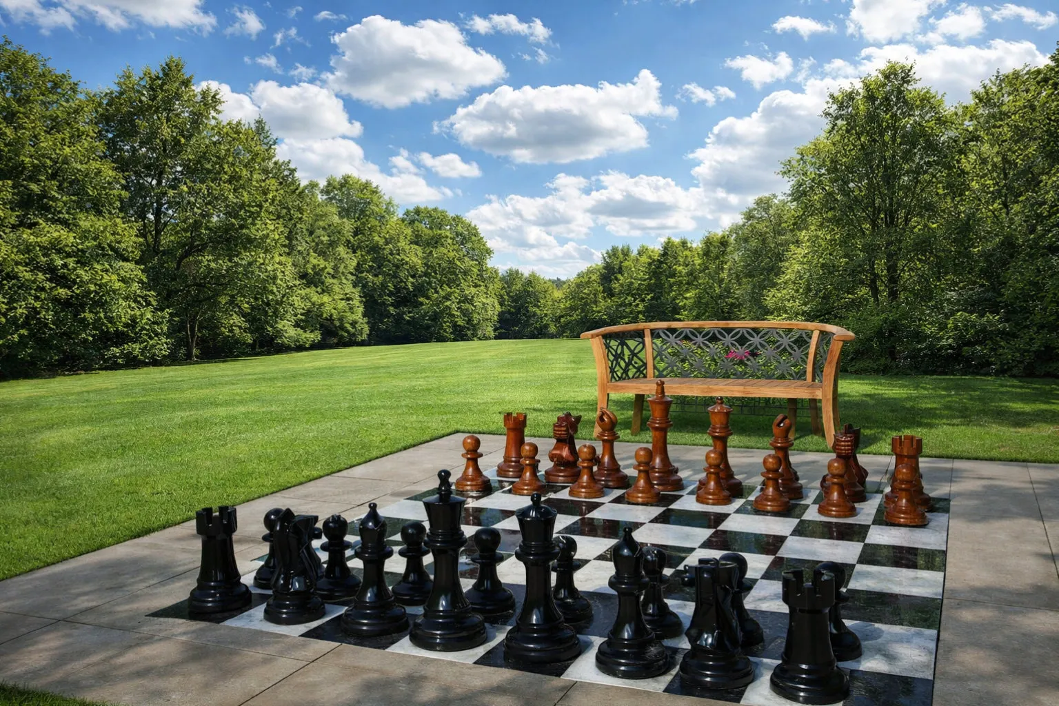 Decorative Giant Chess Installation #117