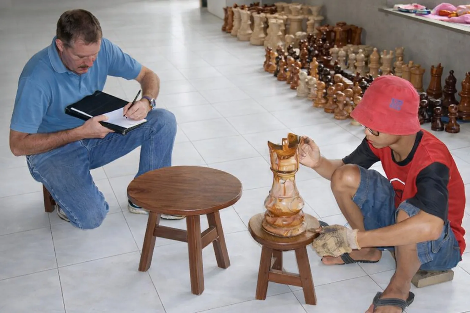Handcrafted Giant Chess Display #119
