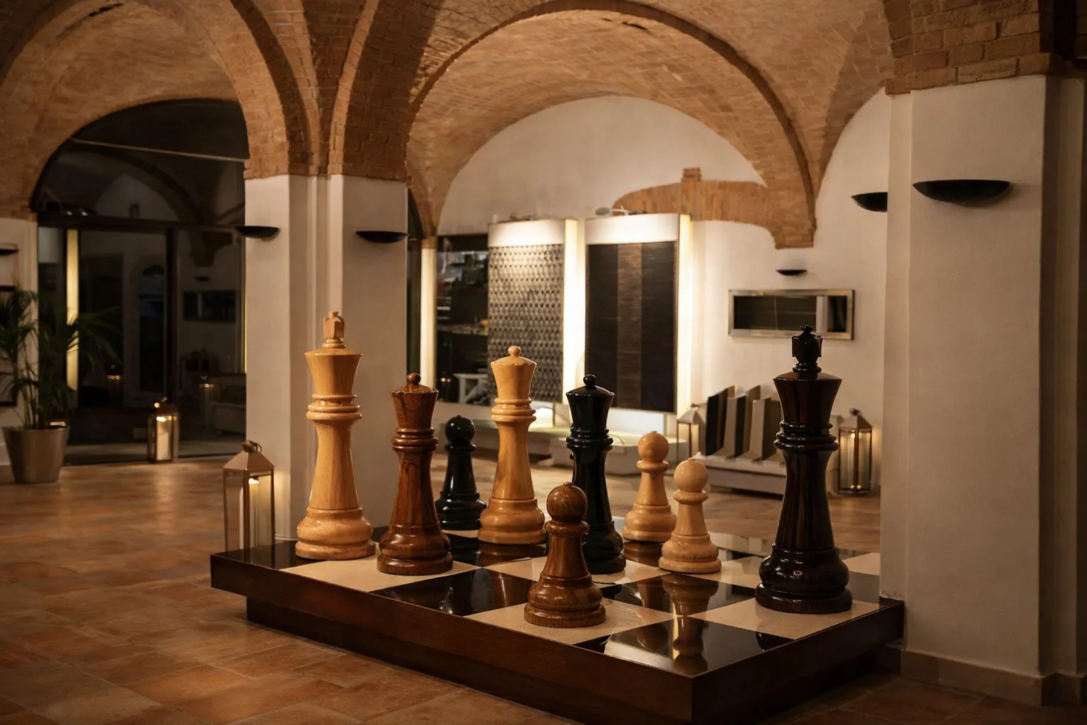 Elegant Garden Chess Experience #120