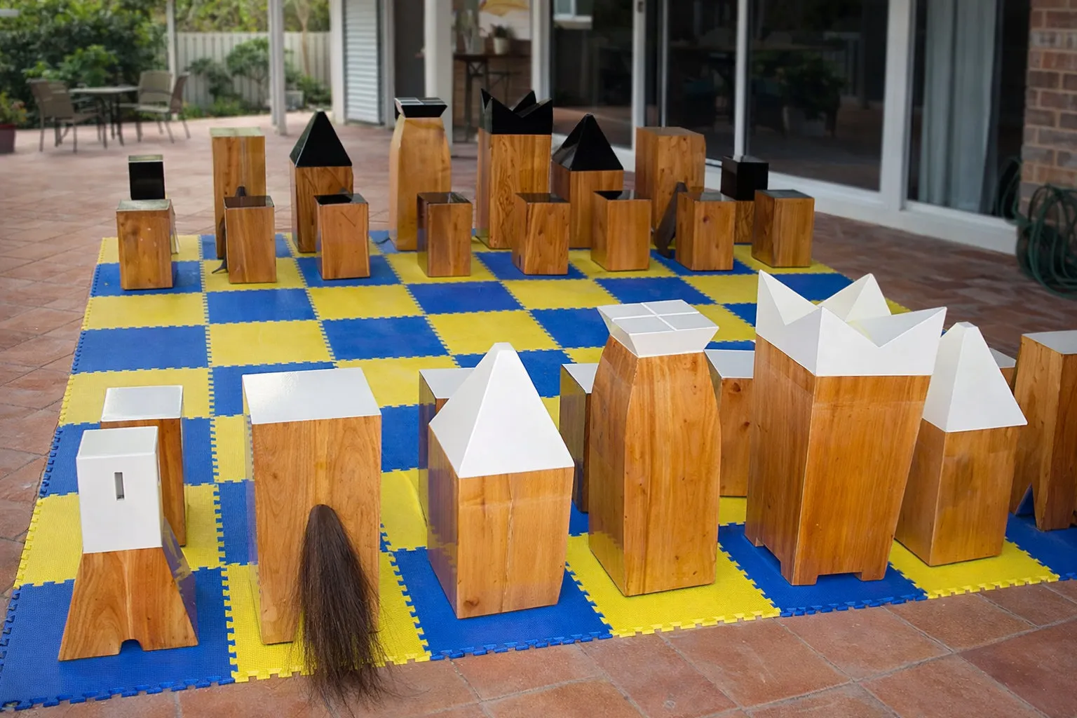 Premium Teak Giant Chess Set #122