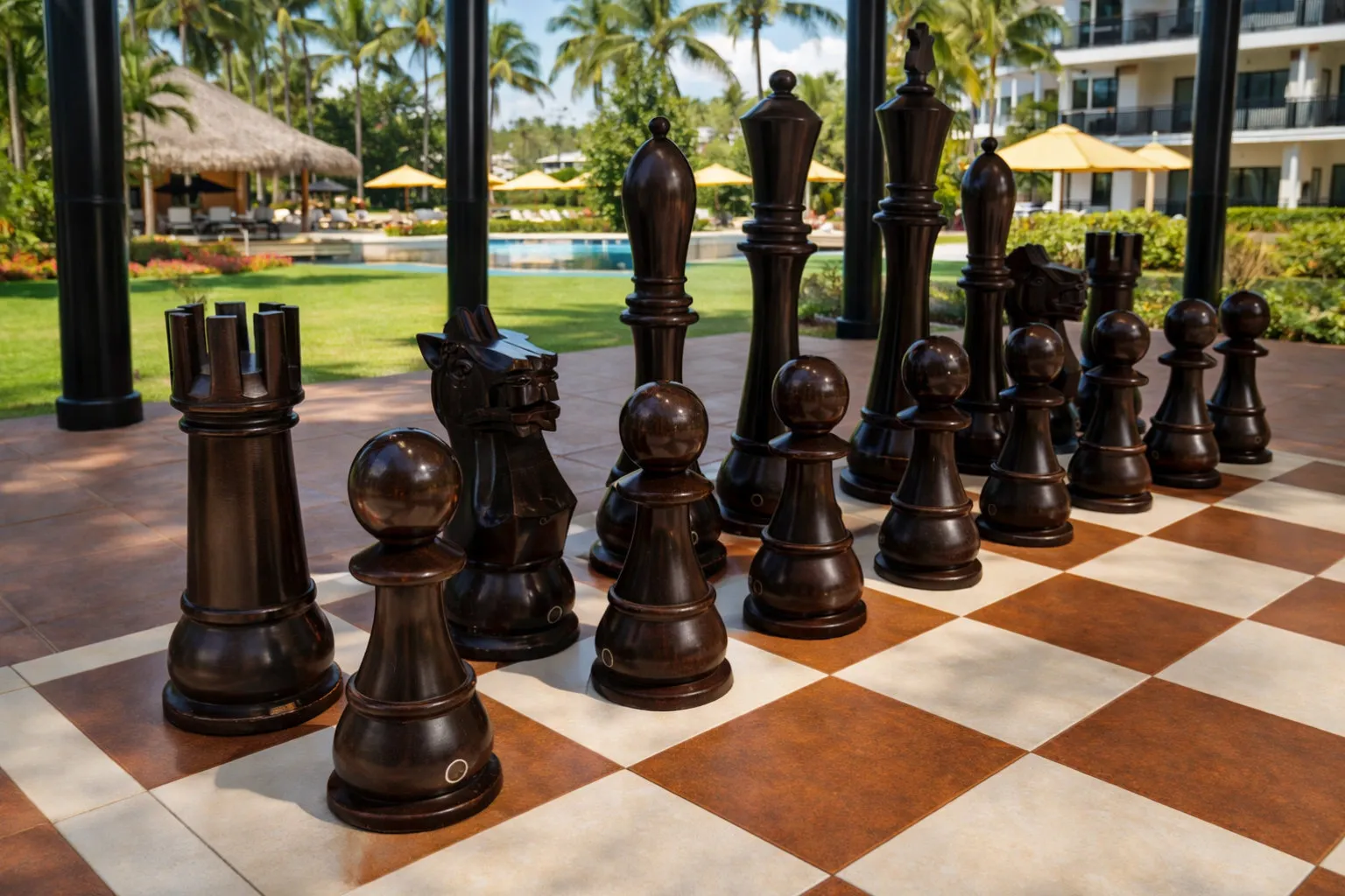 Decorative Giant Chess Installation #133
