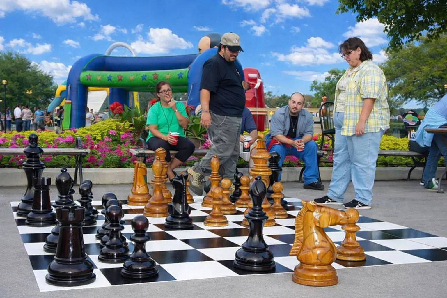 Premium Teak Giant Chess Set #135