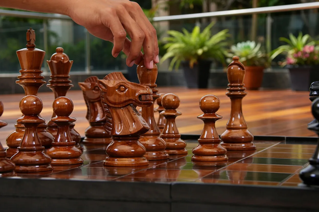 Decorative Giant Chess Installation #140