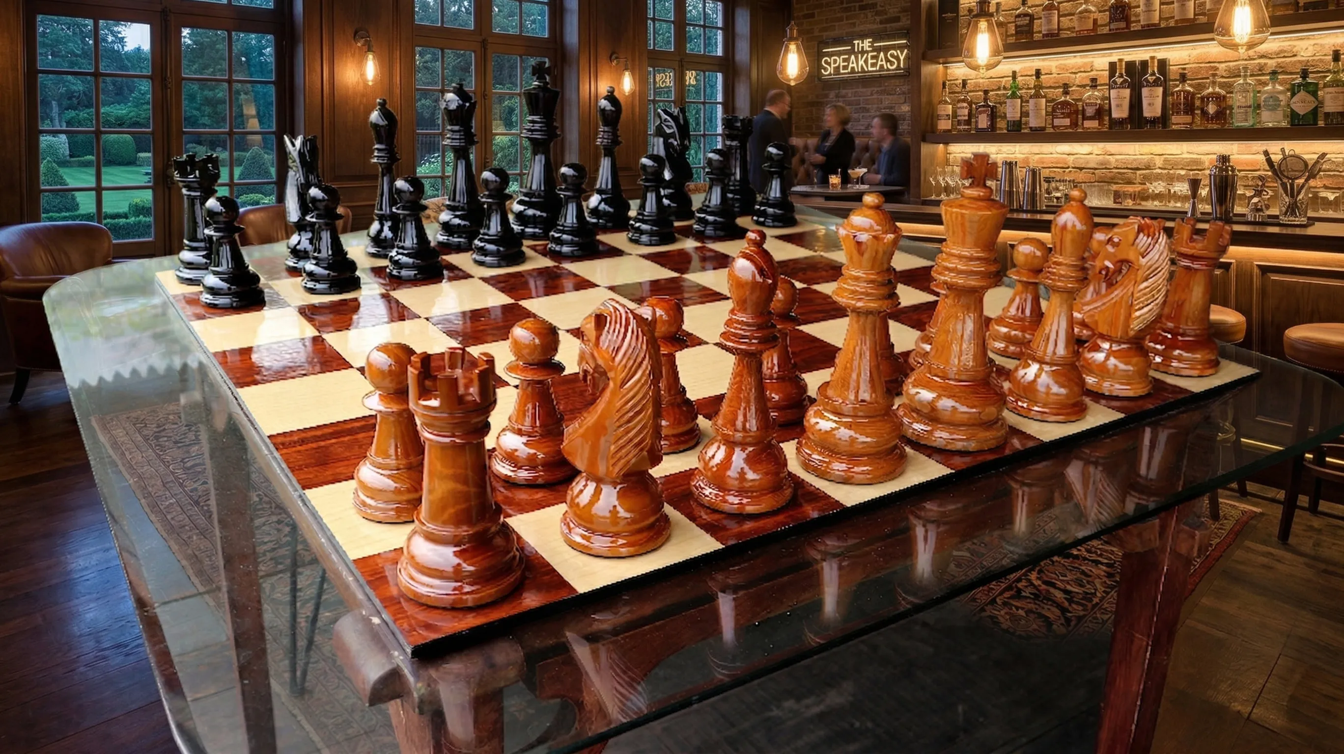 Premium Teak Giant Chess Set #157