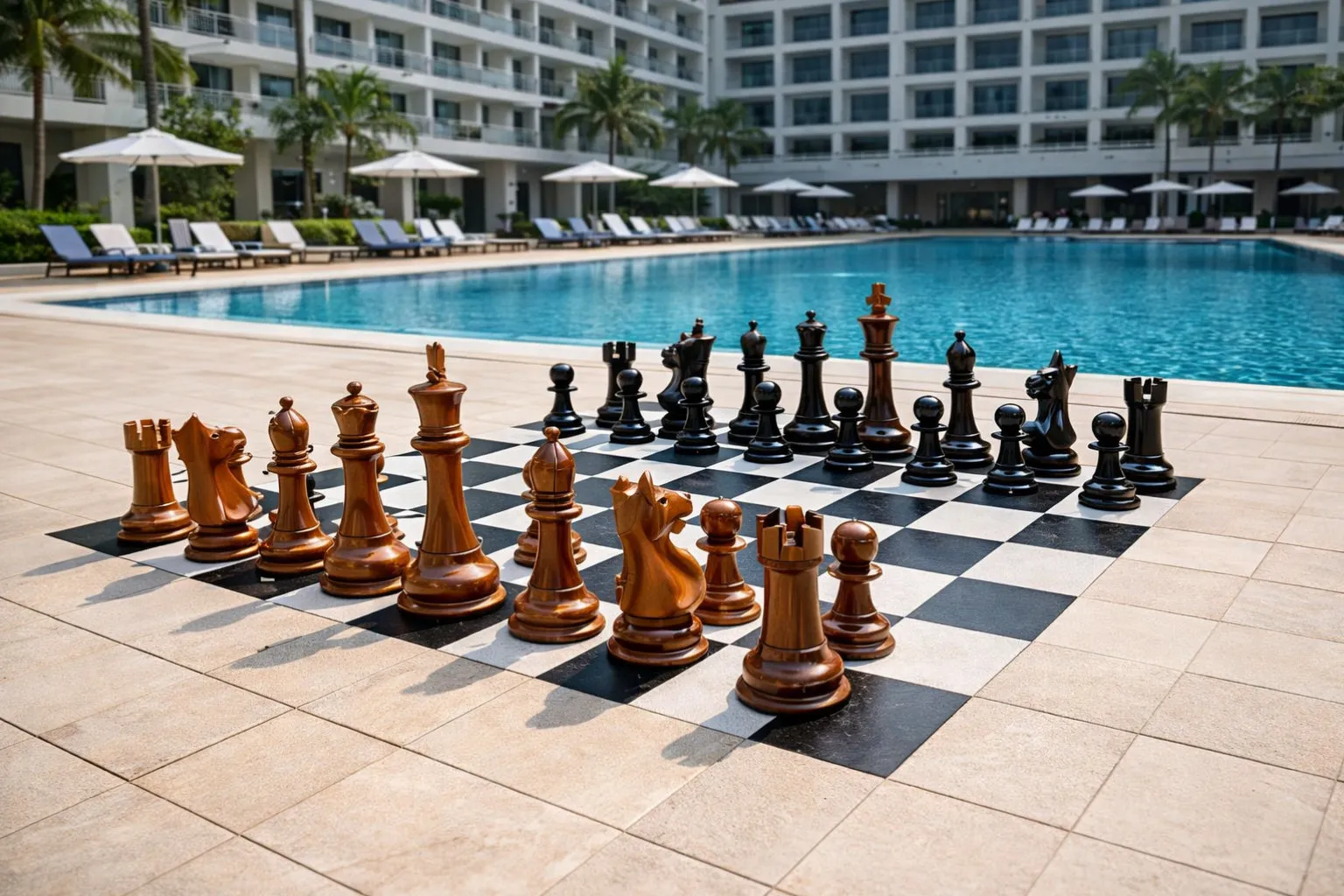 Handcrafted Giant Chess Display #164