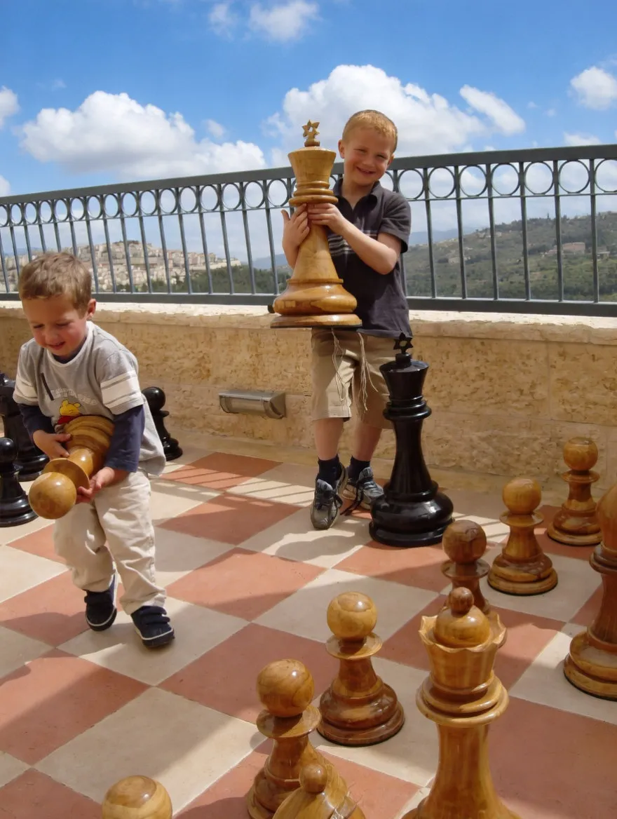 Premium Teak Giant Chess Set #169