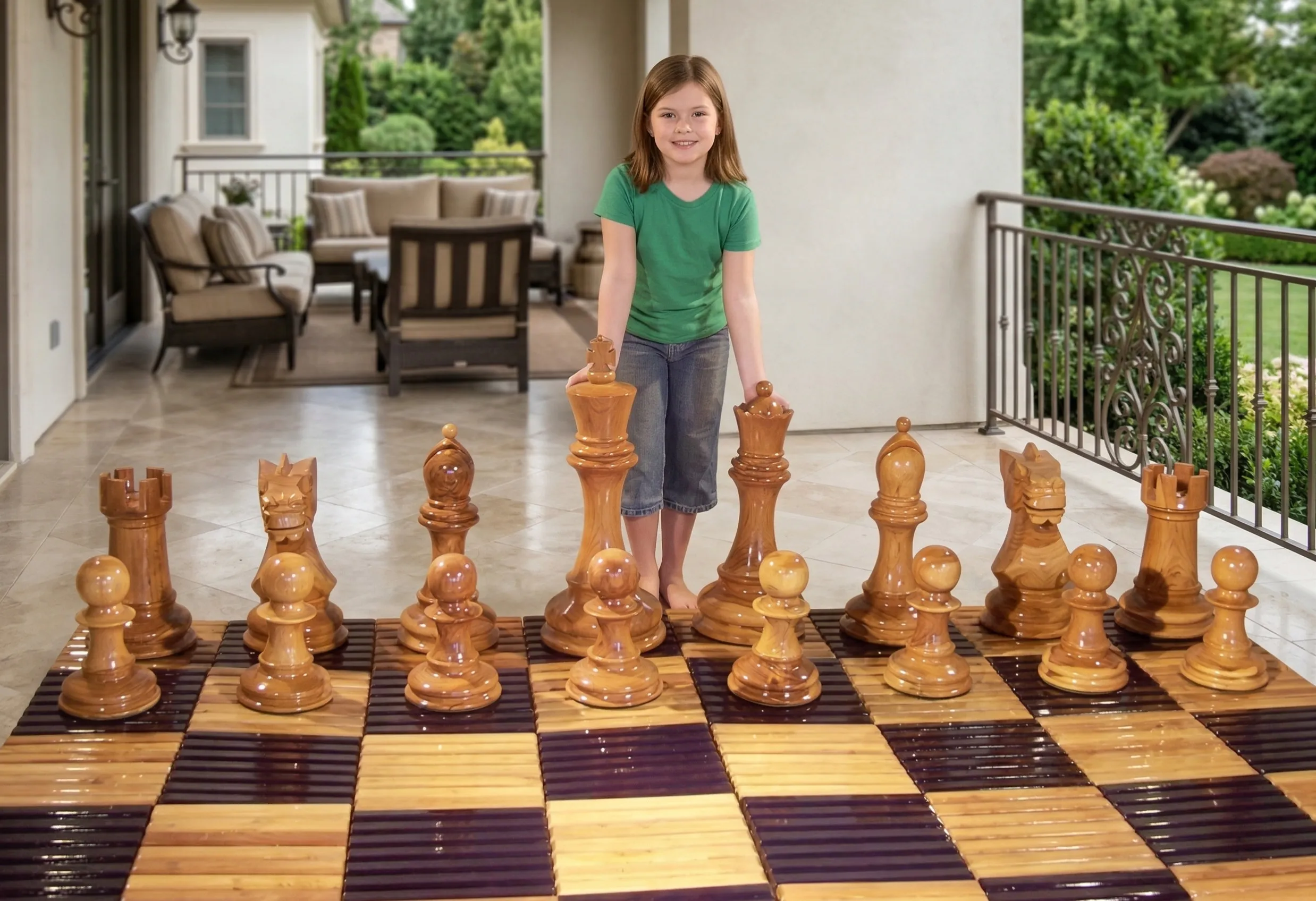 Handcrafted Giant Chess Display #173