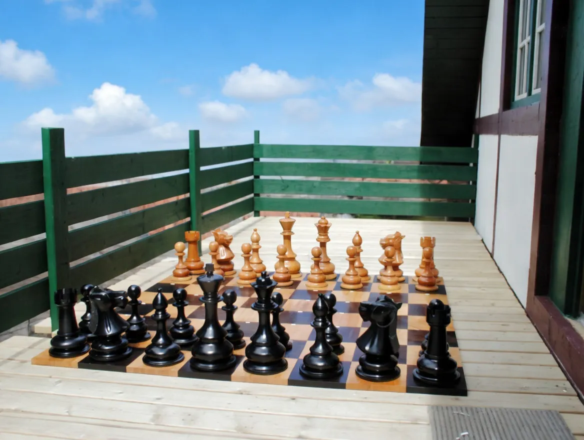 Premium Teak Giant Chess Set #177