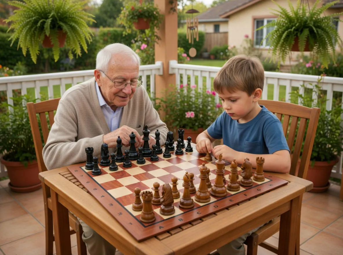 Premium Teak Giant Chess Set #178