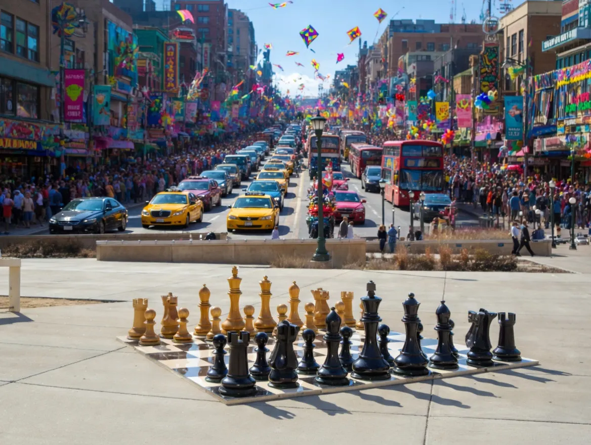 Premium Teak Giant Chess Set #180