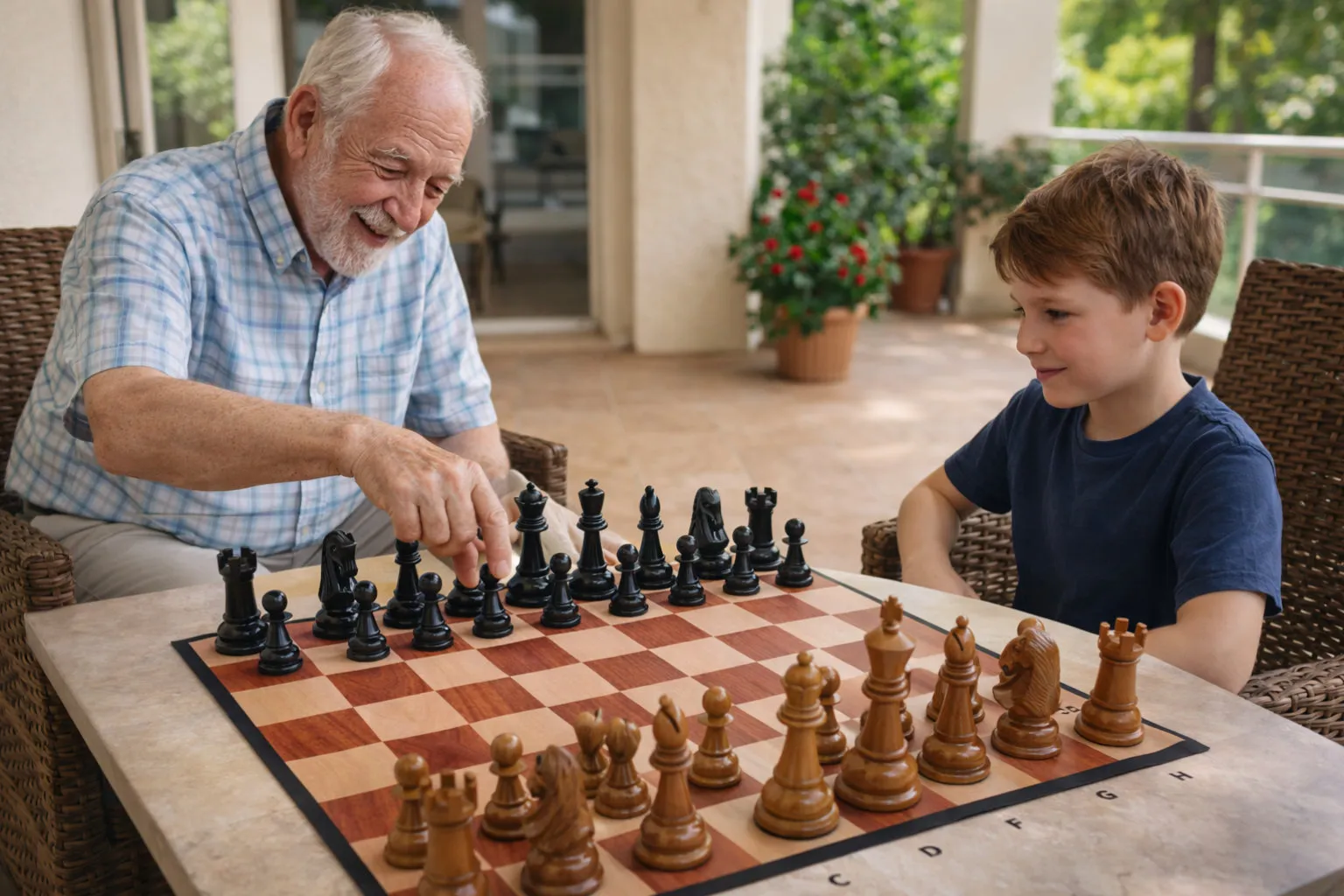 Premium Teak Giant Chess Set #181