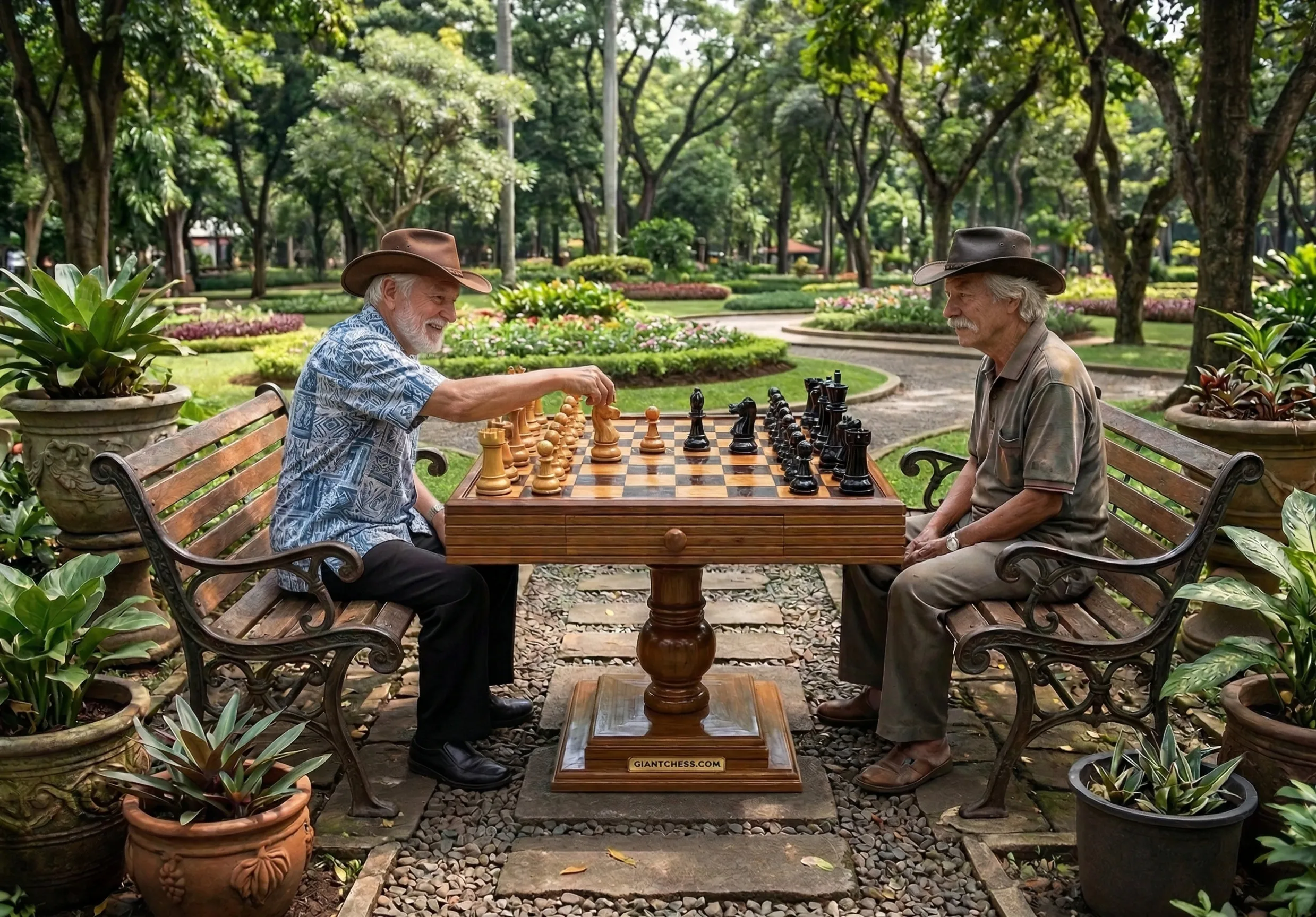 Handcrafted Giant Chess Display #185