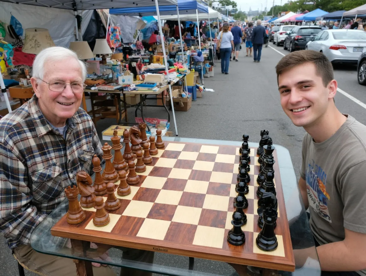 Handcrafted Giant Chess Display #191