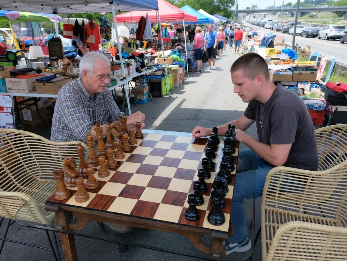 Handcrafted Giant Chess Display #192