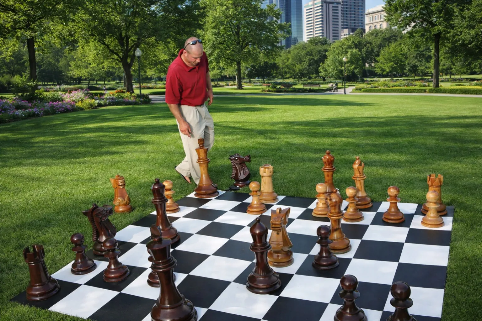Decorative Giant Chess Installation #197