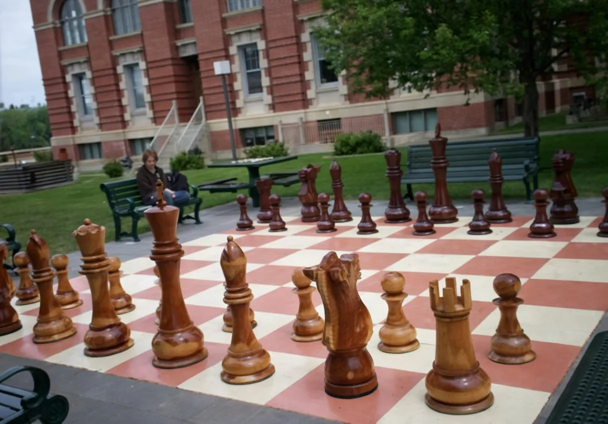 Premium Teak Giant Chess Set #203