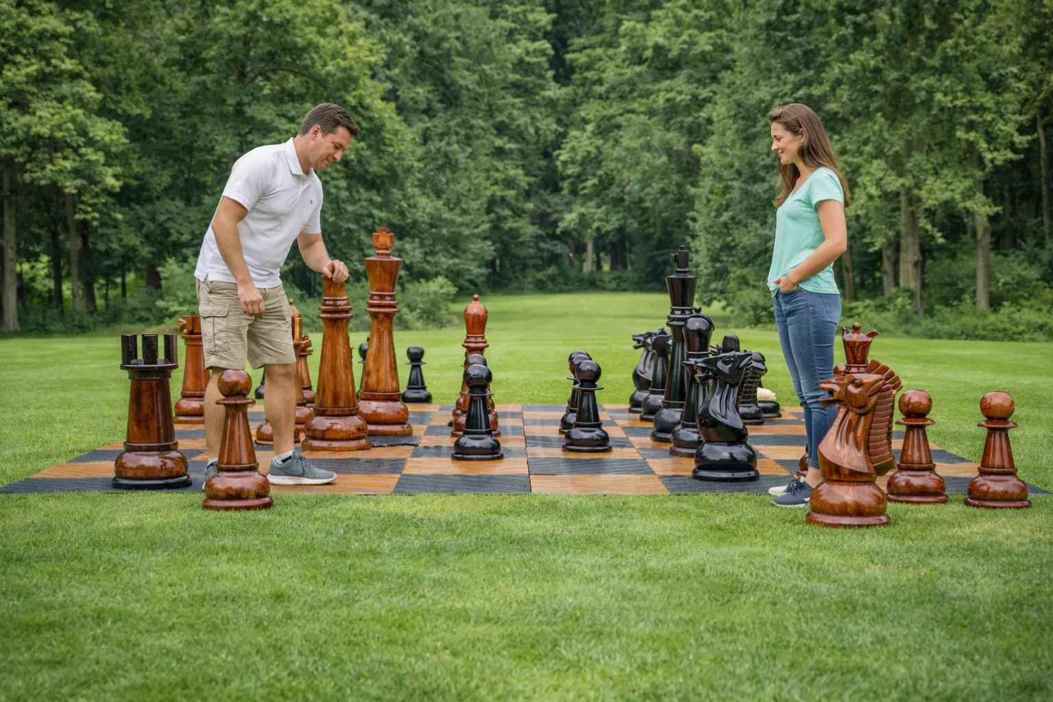 Decorative Giant Chess Installation #214