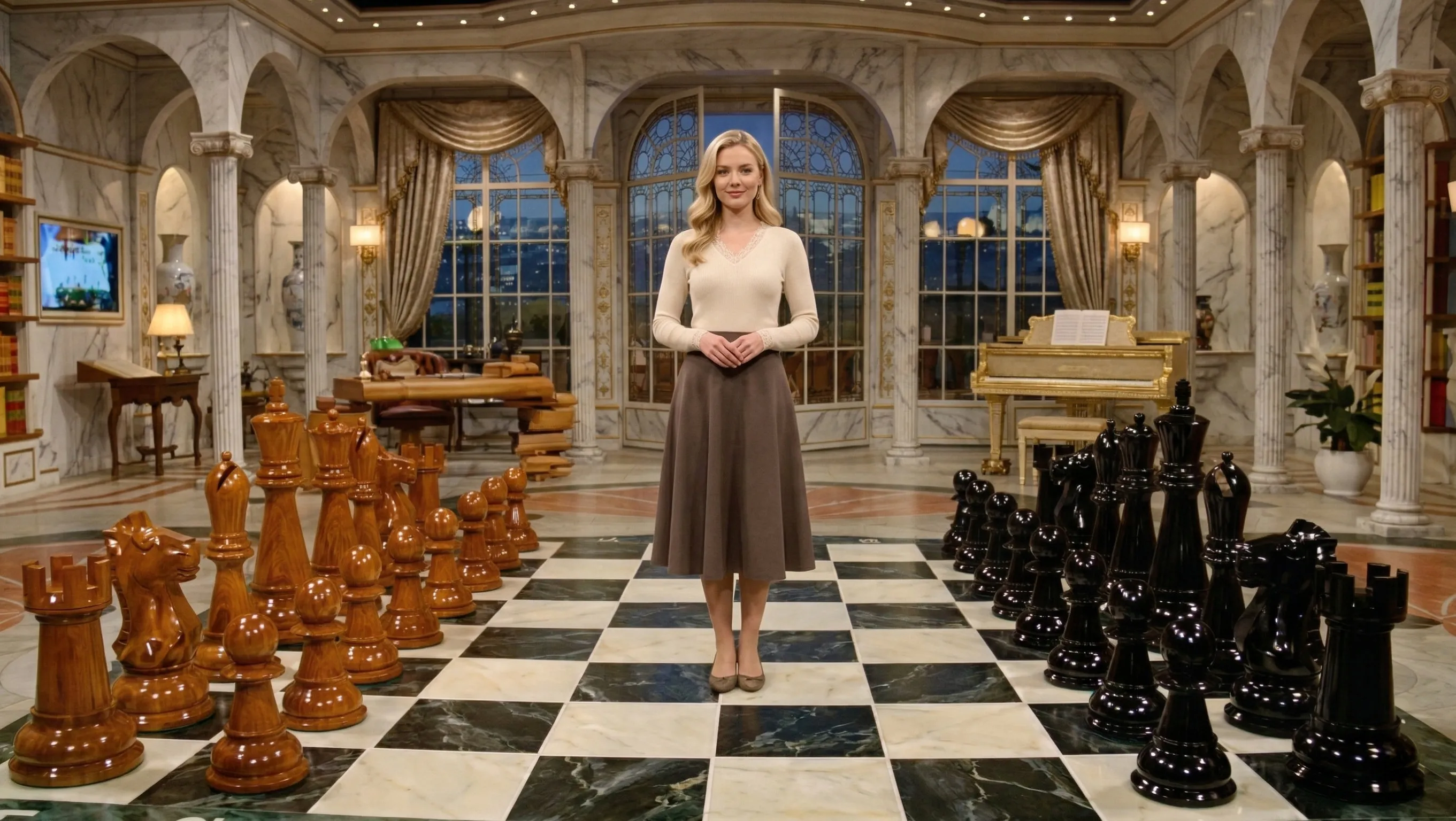 Decorative Giant Chess Installation #217