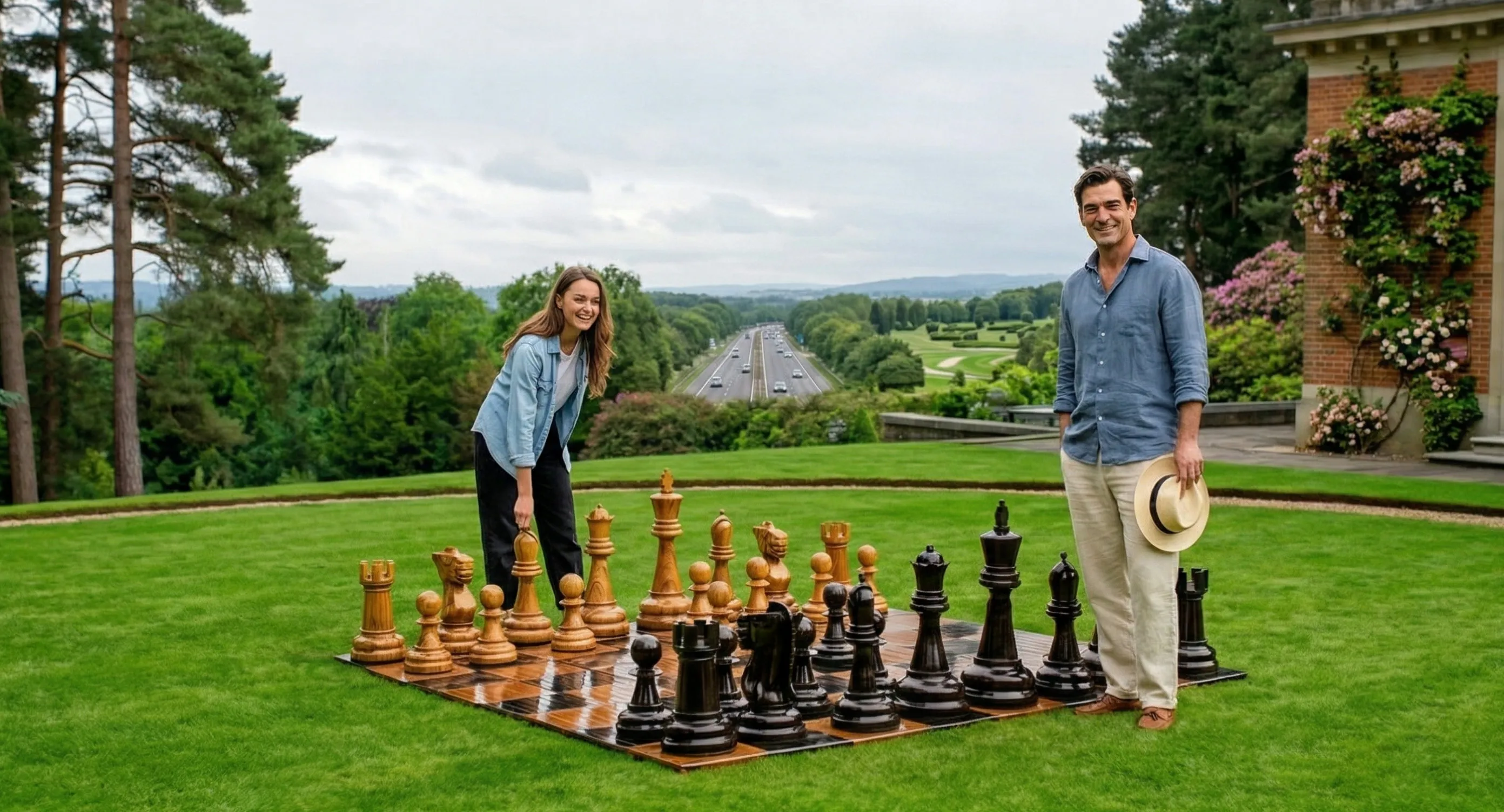 Decorative Giant Chess Installation #219