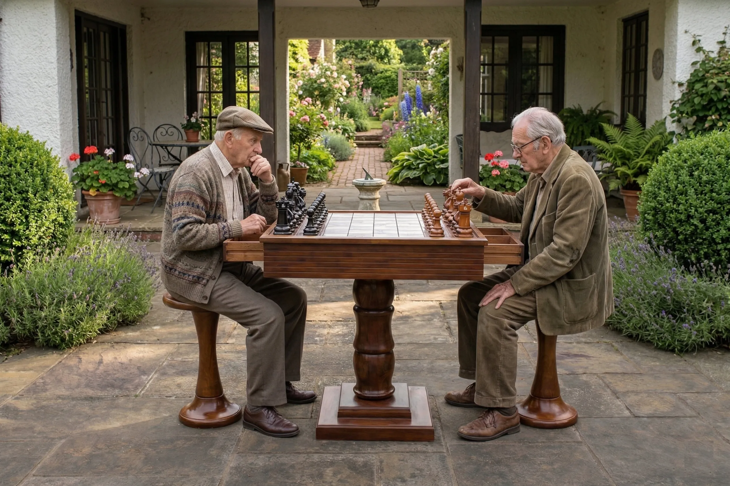 Premium Teak Giant Chess Set #230