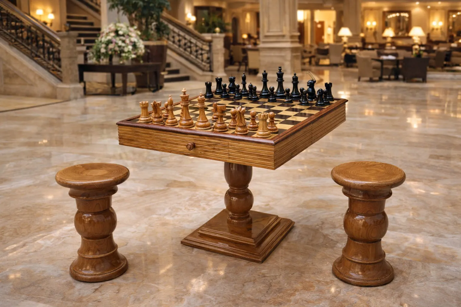 Elegant Garden Chess Experience #231