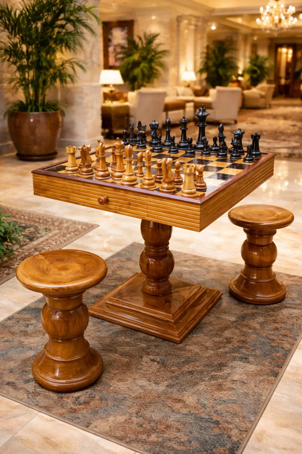 Decorative Giant Chess Installation #237
