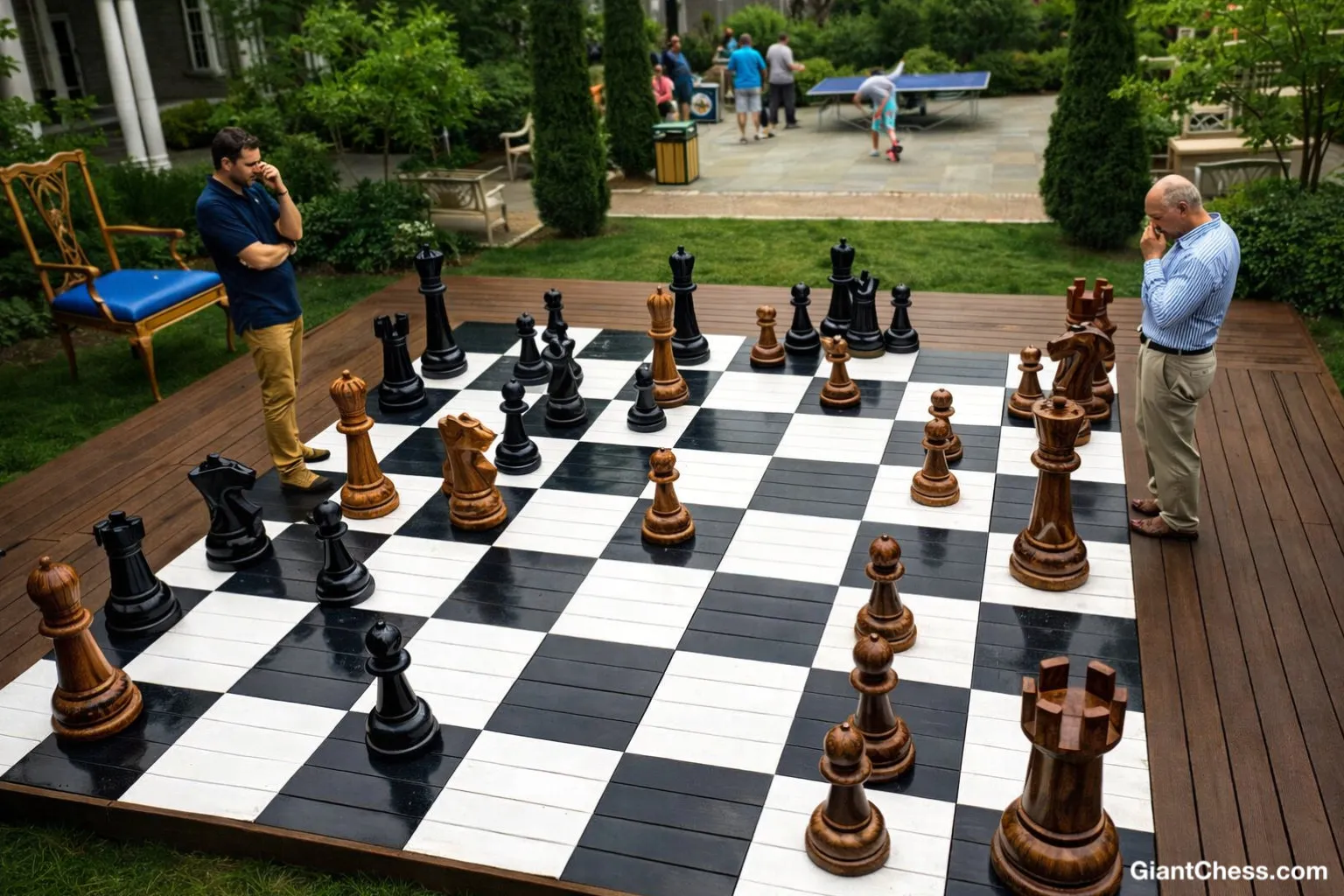 Premium Teak Giant Chess Set #247