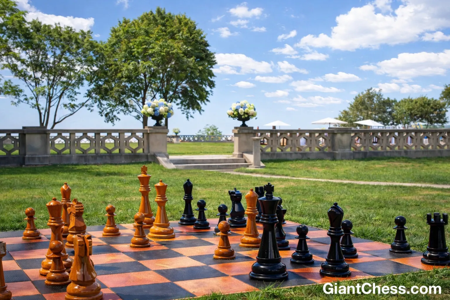 Premium Teak Giant Chess Set #248