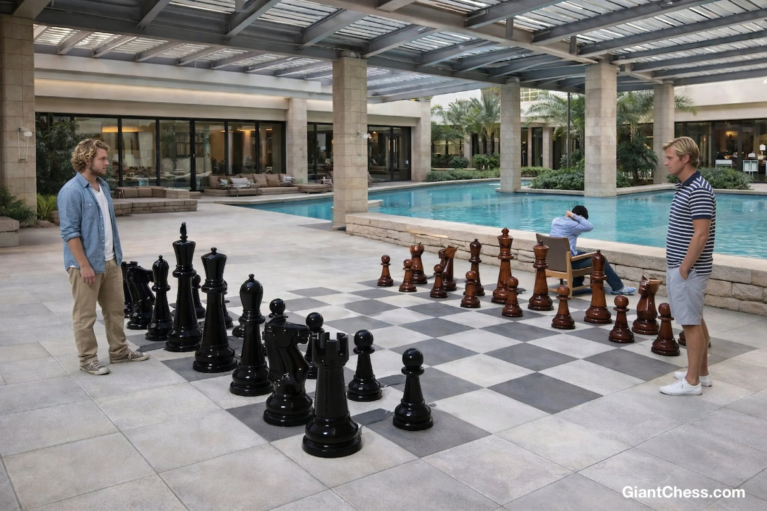 Handcrafted Giant Chess Display #255