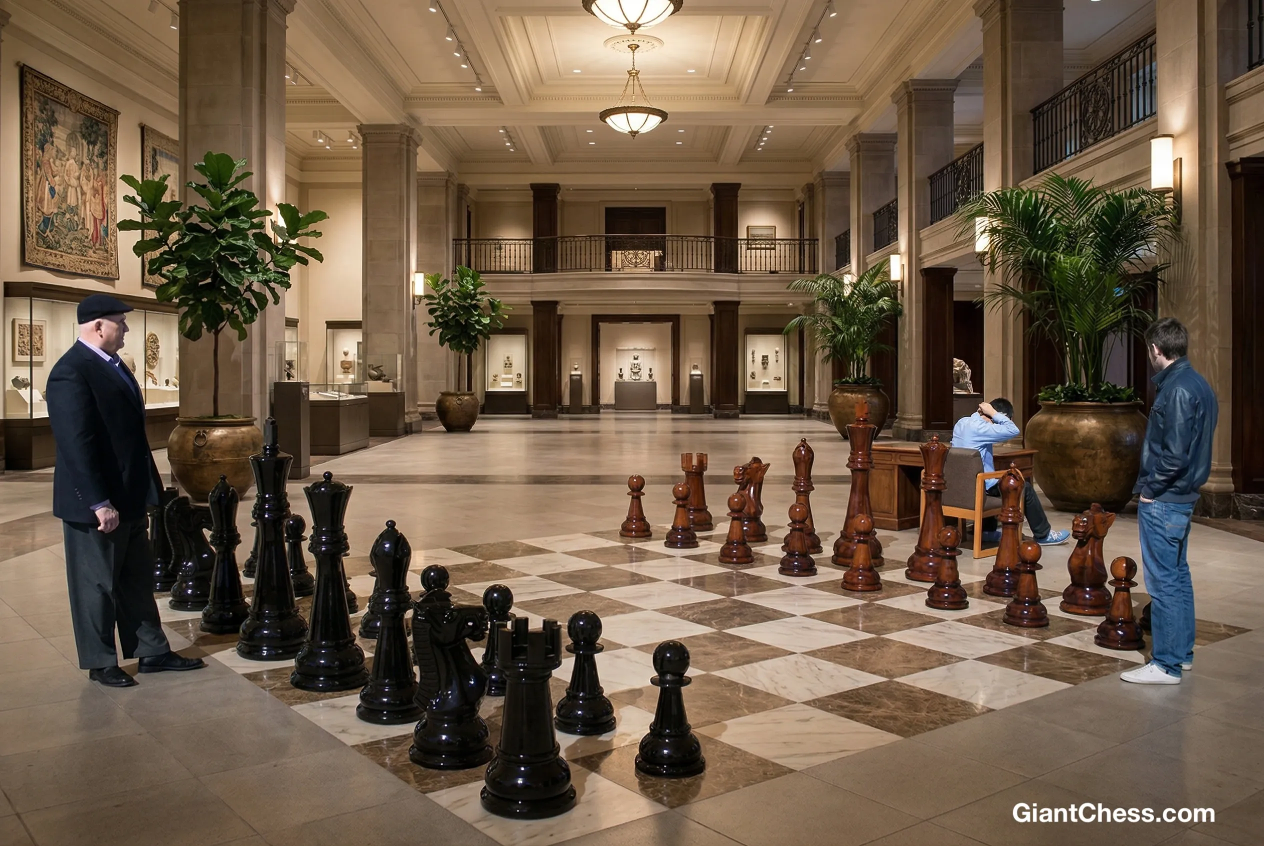 Handcrafted Giant Chess Display #257
