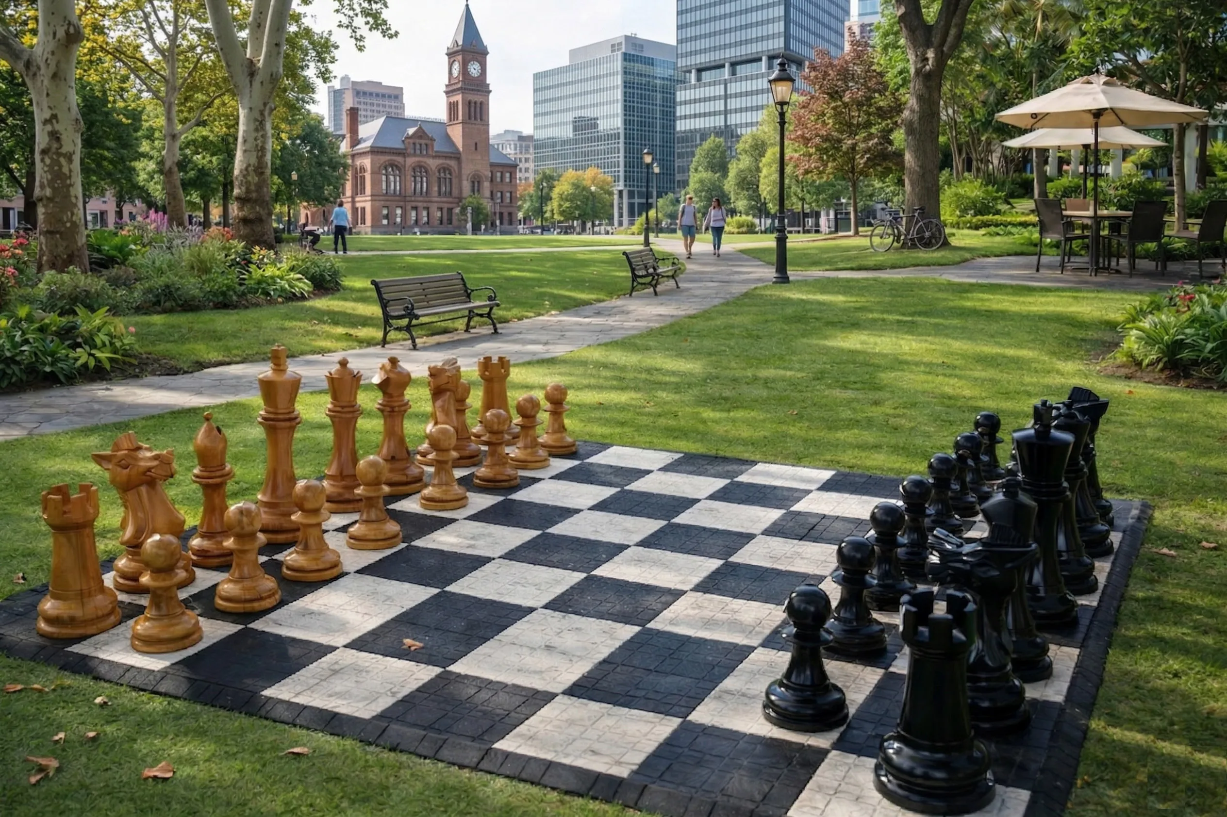 Decorative Giant Chess Installation #260