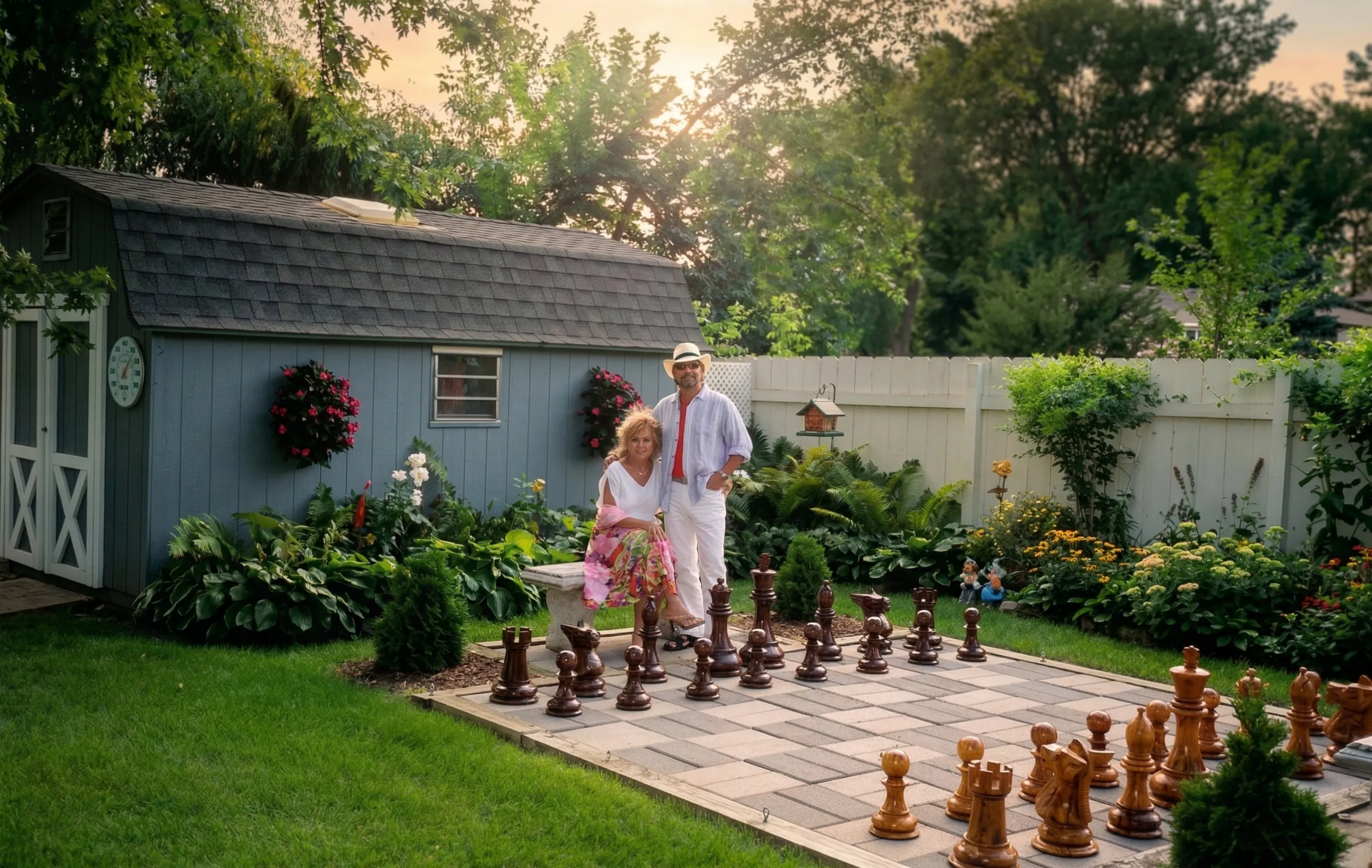 Premium Teak Giant Chess Set #269