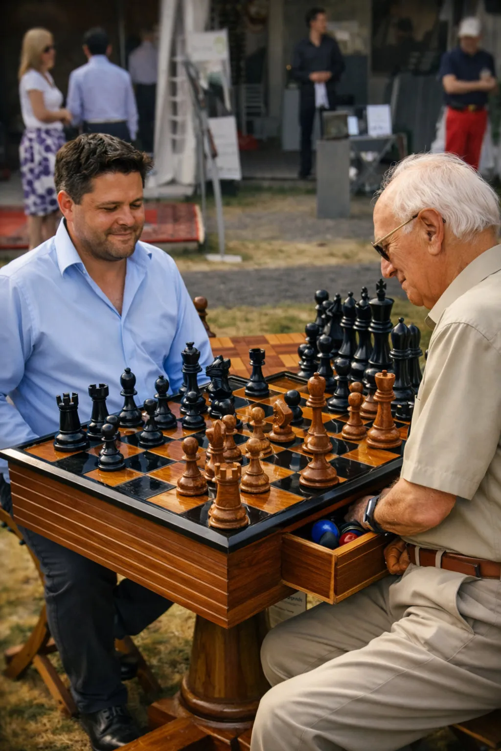 Premium Teak Giant Chess Set #271
