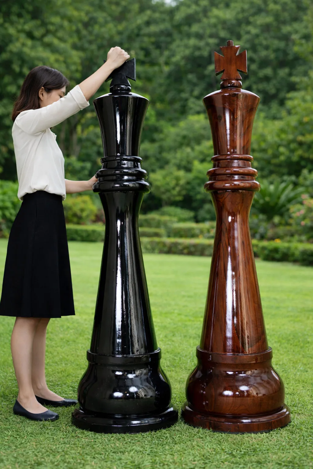 Premium Teak Giant Chess Set #284